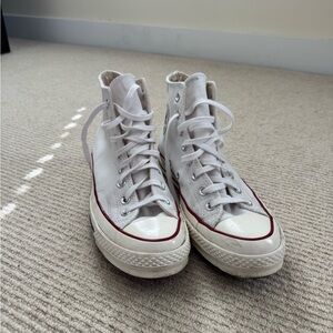 White High-Top Converse Sneakers - Women’s 10.5 / Men’s 8.5